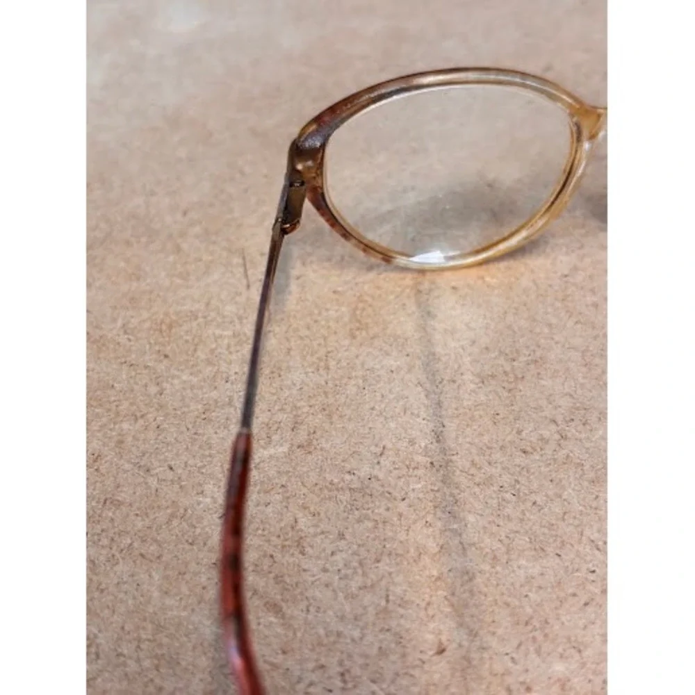 Savvy 220 Brown Oval Cat Eye Eyeglass Frames 53-14-135 Vintage Style